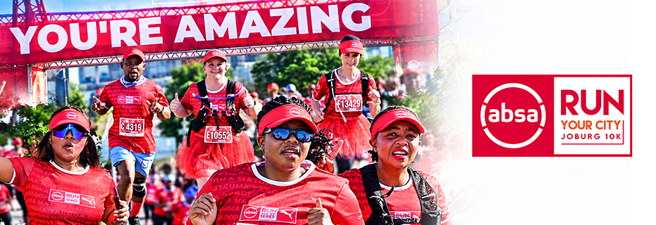 Absa RUN YOUR CITY JOBURG 10K 2026 banner